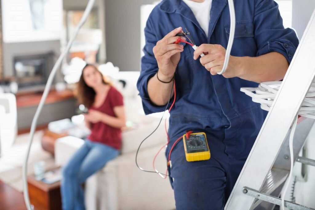 profesional trabajando ELECTRICISTA